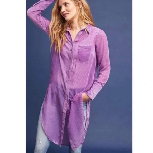 Anthropologie Akemi + Kin Velvet Duster - Picture 2 of 8